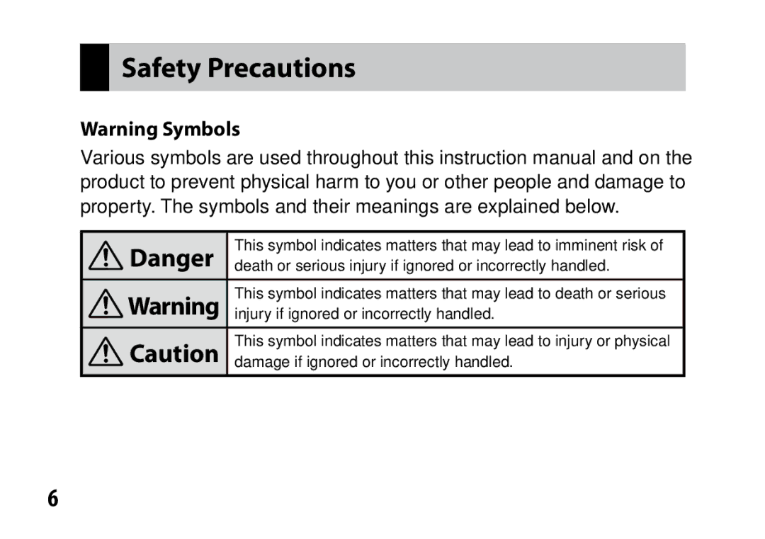 Samsung A12 instruction manual Safety Precautions,  Danger 